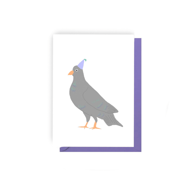 Percy Pigeon - Illustrated Birthday Card    