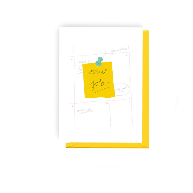 New Job Sticky - Illustrated New Job Card   