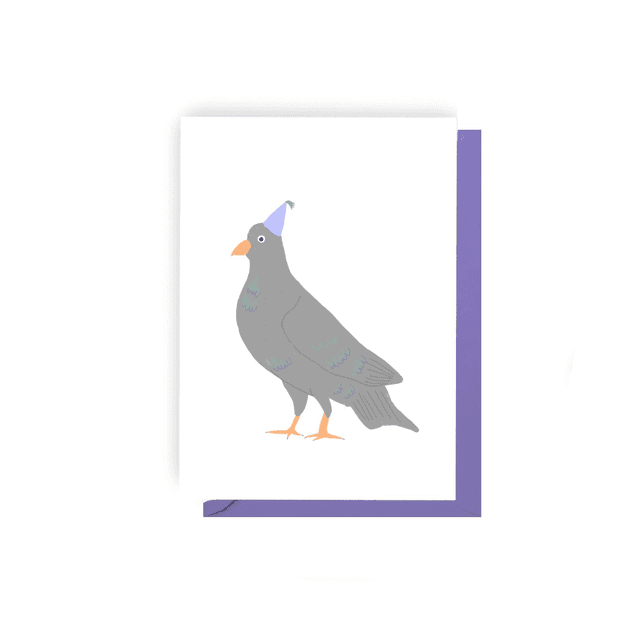 Percy Pigeon - Illustrated Birthday Card    