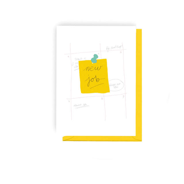New Job Sticky - Illustrated New Job Card   